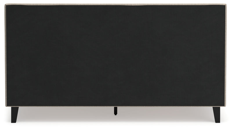 Cielden King Upholstered Bed with Roll Slats