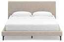Cielden Queen Upholstered Bed with Roll Slats (Bed Size: King)