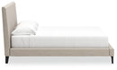 Cielden Queen Upholstered Bed with Roll Slats (Bed Size: King)