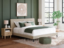 Cielden King Upholstered Bed with Roll Slats