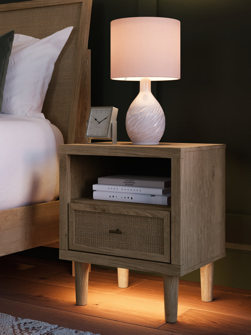 Cielden King Panel Bed, Dresser and Nightstand
