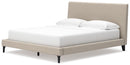 Cielden California King Upholstered Bed with Roll Slats