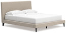Cielden California King Upholstered Bed with Roll Slats