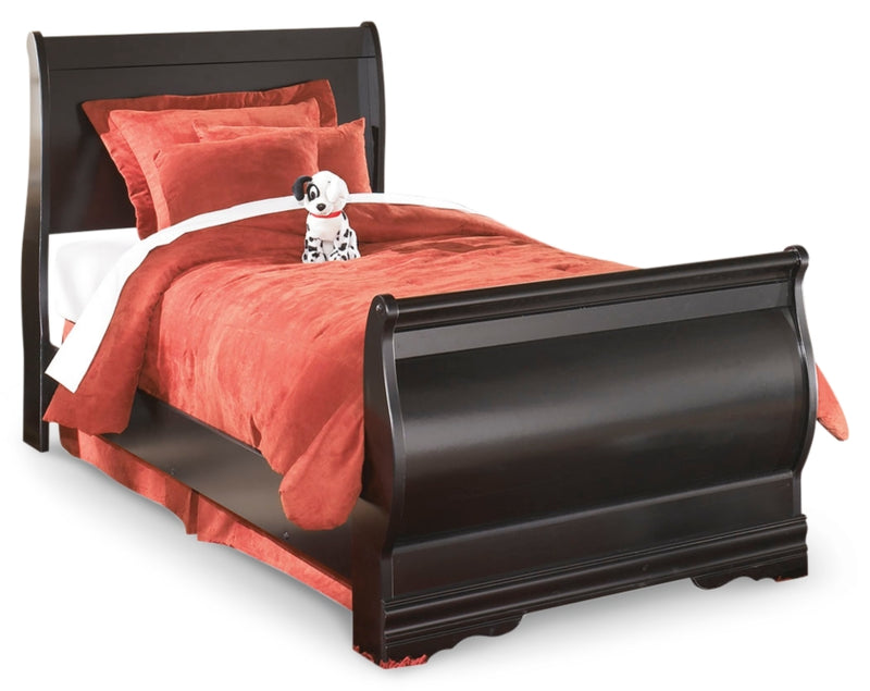 Huey Vineyard Twin Sleigh Bed and Nightstand