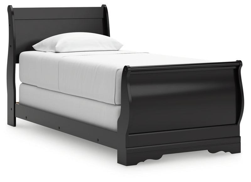 Huey Vineyard Queen Sleigh Bed (Bed Size: Twin)