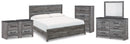 Bronyan King Panel Bed, Dresser, Mirror, Chest and 2 Nightstands