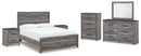 Bronyan Queen Panel Bed, Dresser, Mirror, Chest and 2 Nightstands