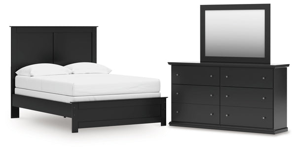 Maribel Full Panel Bed, Dresser and Mirror