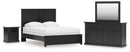Maribel Queen Panel Bed with Dresser, Mirror and Nightstand