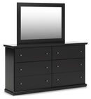 Maribel Full Panel Bed with Dresser, Mirror and 2 Nightstands