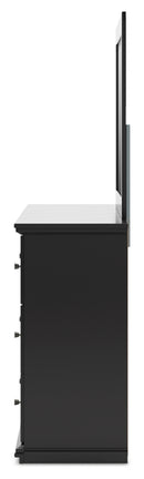 Maribel Twin Panel Bed, Dresser, Mirror and Nightstand