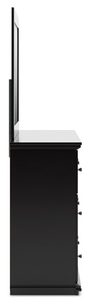 Maribel Queen Panel Bed, Dresser, Mirror, Chest and Nightstand