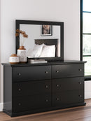 Maribel Queen Panel Bed with Dresser and Mirror