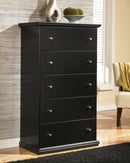 Maribel King Panel Bed, Dresser, Mirror, Chest, and 2 Nightstands