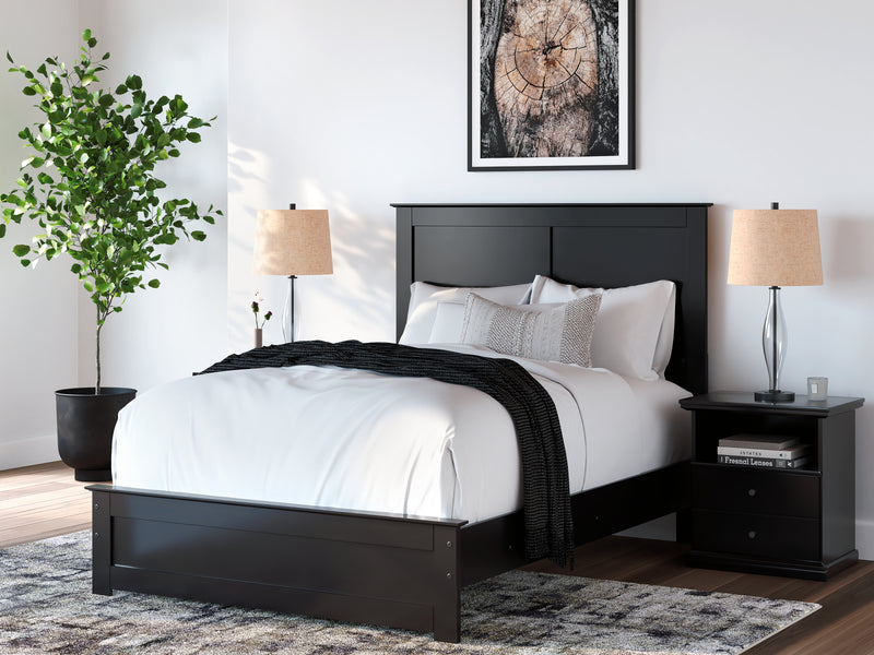 Maribel Full Panel Bed, Dresser, Mirror and Nightstand