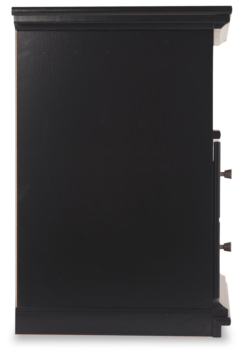 Maribel King Panel Bed, Dresser, Mirror, Chest, and 2 Nightstands