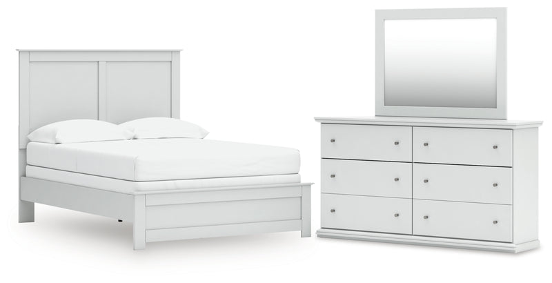 Bostwick Shoals Full Panel Bed, Dresser and Mirror