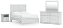 Bostwick Shoals Full Panel Bed, Dresser, Mirror and Nightstand