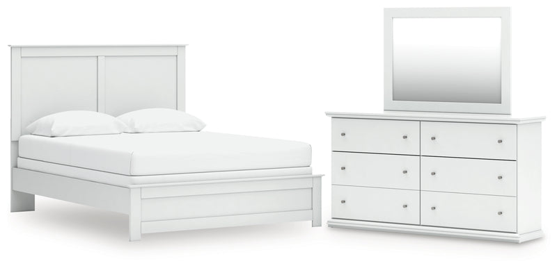Bostwick Shoals Queen Panel Bed, Dresser and Mirror