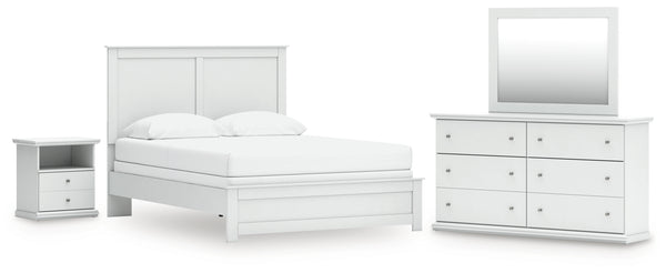 Bostwick Shoals Queen Panel Bed, Dresser, Mirror and Nightstand