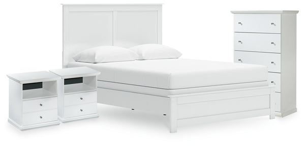 Bostwick Shoals Queen Panel Bed, Chest and 2 Nightstands