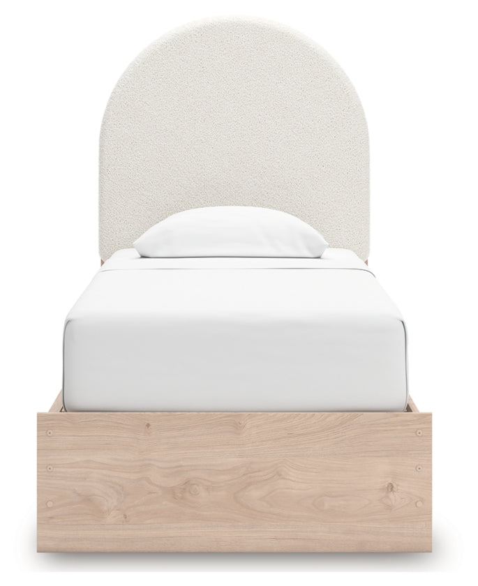 Arloster Twin Upholstered Panel Bed with Storage