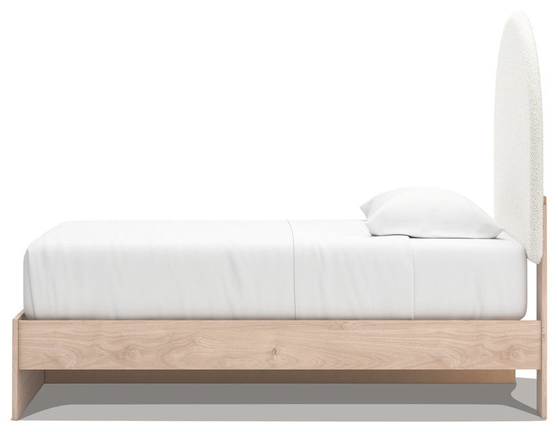 Arloster Twin Upholstered Panel Bed with Storage