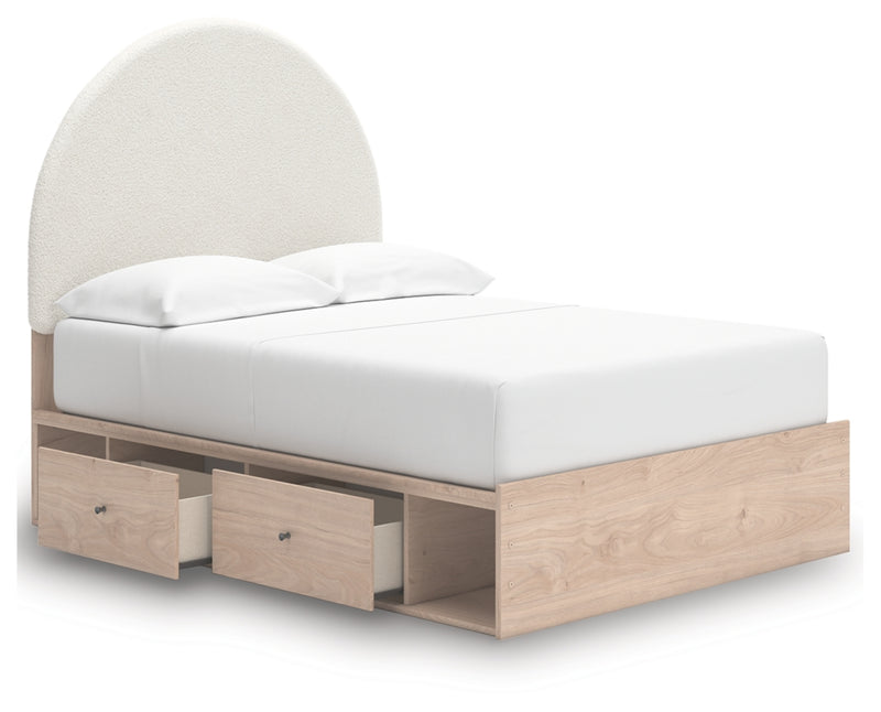 Arloster Full Upholstered Panel Bed with Storage