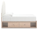Arloster Full Upholstered Panel Bed with Storage
