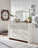 Paxberry King Panel Bed, Dresser, Mirror and Nightstand