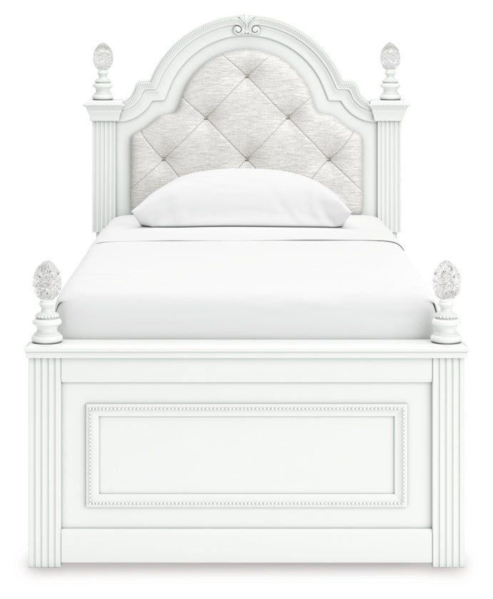 Kozlani Twin Upholstered Panel Storage Bed