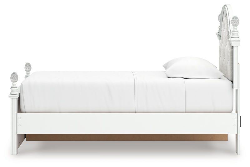 Kozlani Twin Upholstered Panel Storage Bed