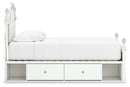 Kozlani Twin Upholstered Panel Storage Bed