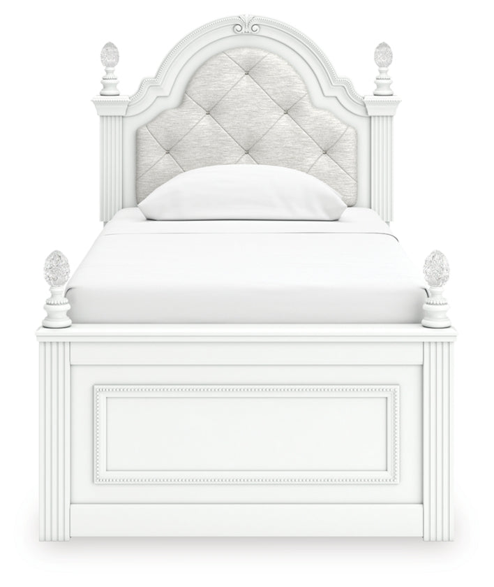Kozlani Twin Upholstered Panel Bed