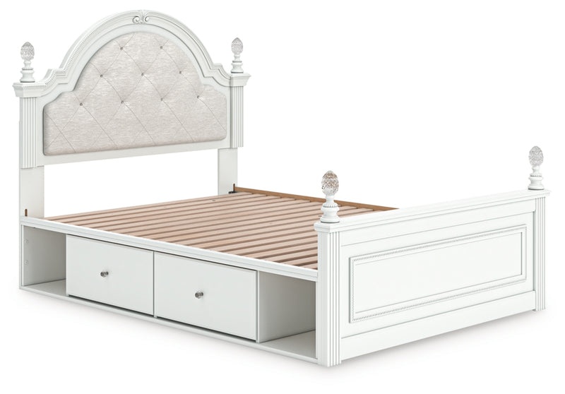 Kozlani Full Upholstered Panel Storage Bed
