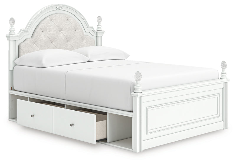 Kozlani Full Upholstered Panel Storage Bed
