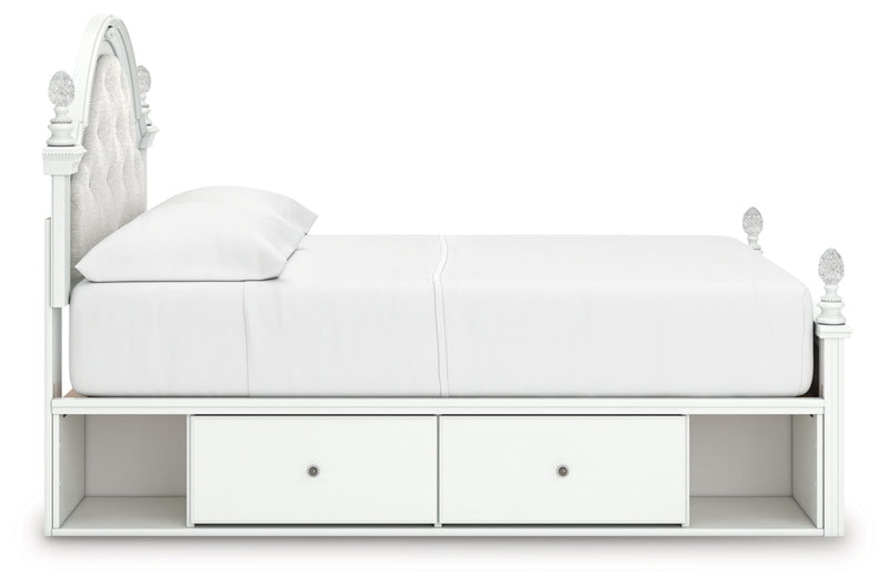 Kozlani Full Upholstered Panel Storage Bed