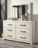 Cambeck Queen Panel Bed with Storage, Dresser and Mirror