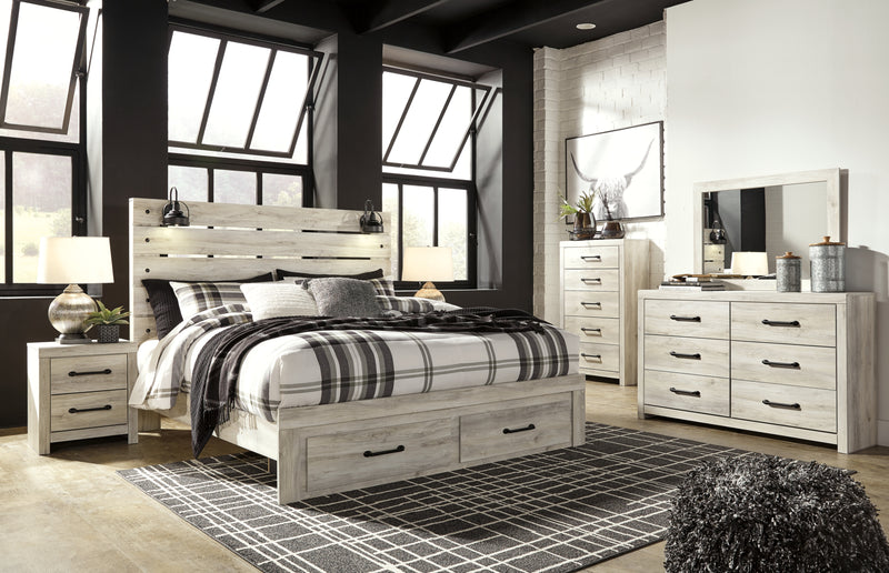 Cambeck Queen Panel Bed with 2 Storage Drawers (Bed Size: King)