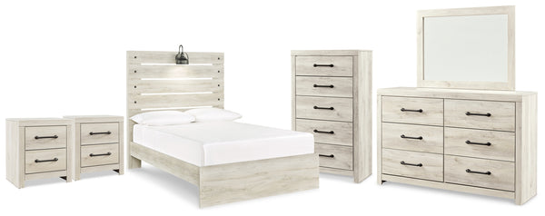 Cambeck Full Panel Bed, Dresser, Mirror, Chest and 2 Nightstands