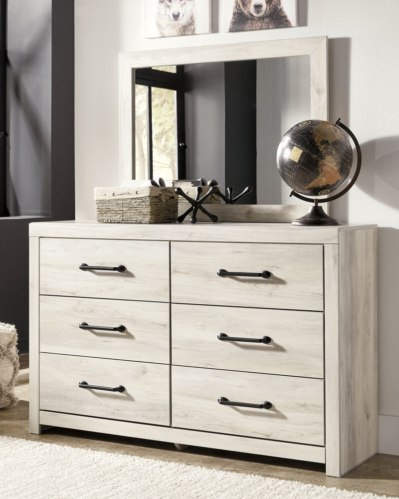 Cambeck King Panel Storage Bed, Dresser, Mirror, Chest and Nightstand