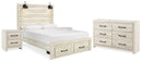 Cambeck Queen Panel Storage Bed, Dresser and 2 Nightstands