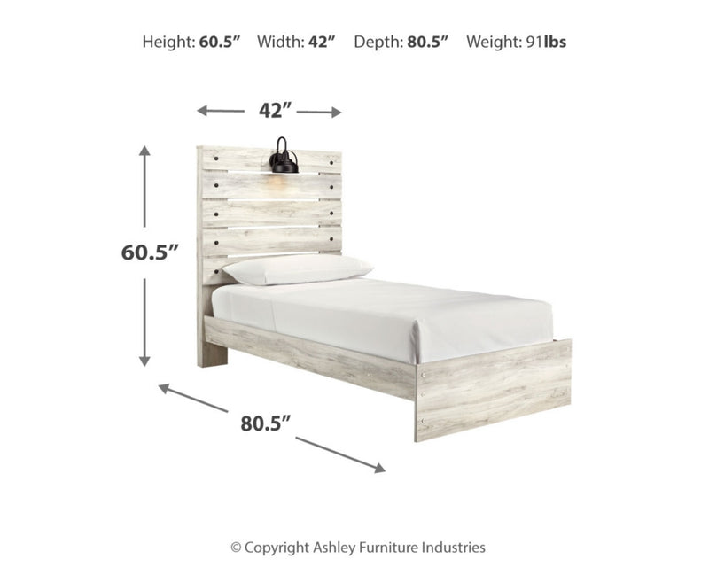 Cambeck Twin Panel Bed, Dresser, Mirror, Chest, and Nightstand