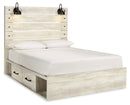 Cambeck Queen Panel Bed with Storage, Dresser and Mirror