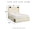 Cambeck Queen Panel Bed with Storage, Dresser, Mirror and 2 Nightstands