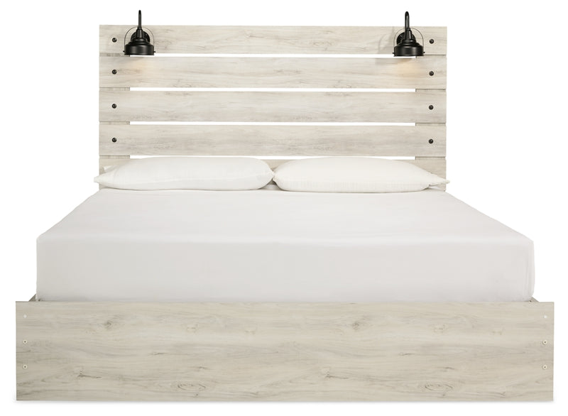 Cambeck King Panel Bed with Storage, Chest and 2 Nightstands