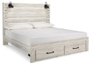 Cambeck Queen Panel Bed with 2 Storage Drawers (Bed Size: King)