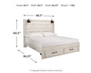 Cambeck King Storage Bed, Dresser, Mirror and 2 Nightstands
