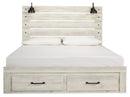 Cambeck King Panel Bed with 2 Storage Drawers