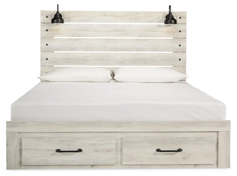 Cambeck King Storage Bed, Dresser, Mirror and 2 Nightstands